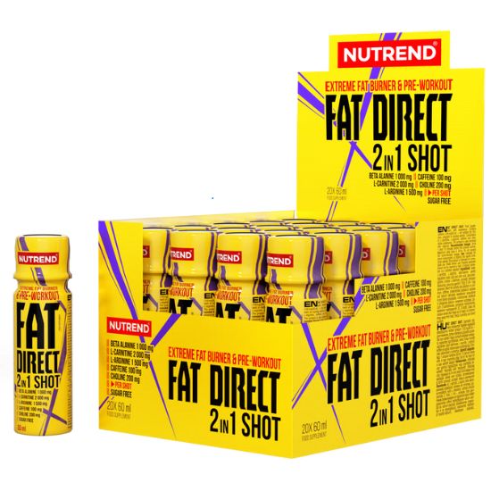 Fat Direct 2in1 Shot, 20 x 60 ml, Nutrend - Vitax.ro
