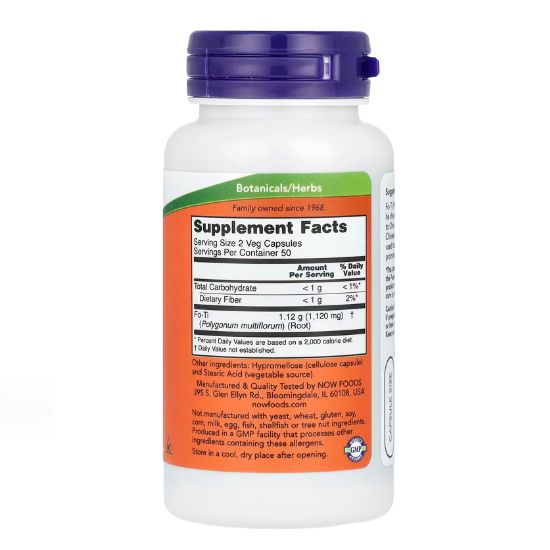 Fo-Ti, 560mg, 100 vcaps, NOW Foods - Vitax.ro