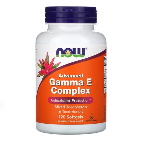 Advanced Gamma E Complex, 120 softgels, NOW Foods - Vitax.ro