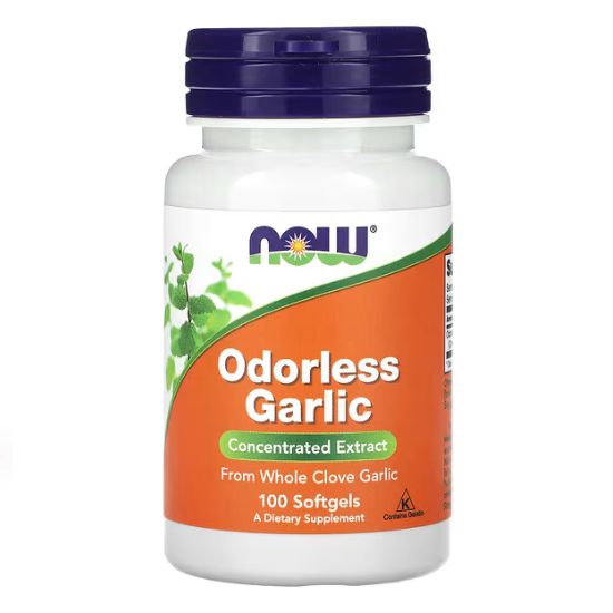 Odorless Garlic, 100 softgels, NOW Foods - Vitax.ro