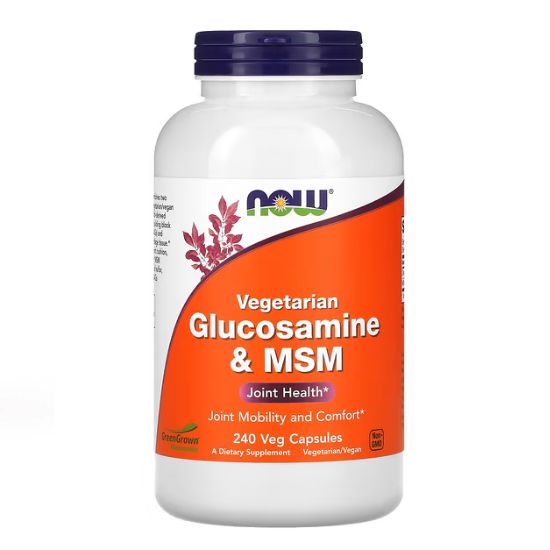 Glucosamine & MSM Vegetarian, 240 vcaps, NOW Foods - Vitax.ro