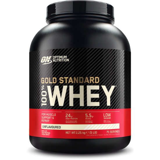 Gold Standard 100% Whey, Unflavored, 2270g, Optimum Nutrition - Vitax.ro