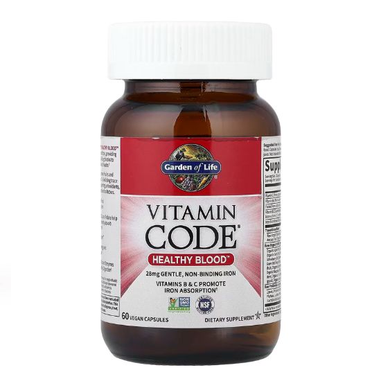 Vitamin Code Healthy Blood, 60 vegan caps, Garden of Life - Vitax.ro