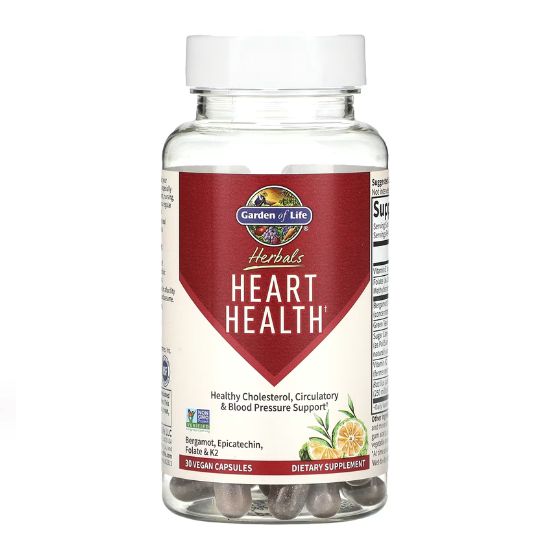 Herbals Heart Health, 30 vcaps, Garden of Life - Vitax.ro