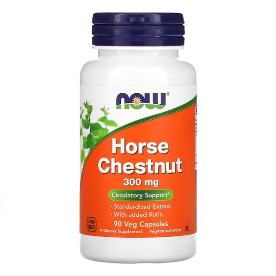 Horse Chestnut, 300mg, 90 vcaps, NOW Foods - Vitax.ro