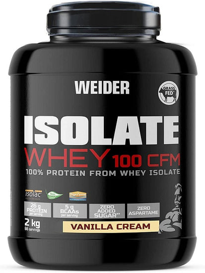 Isolate Whey 100 CFM, Vanilla Cream, 2000g, Weider - Vitax.ro