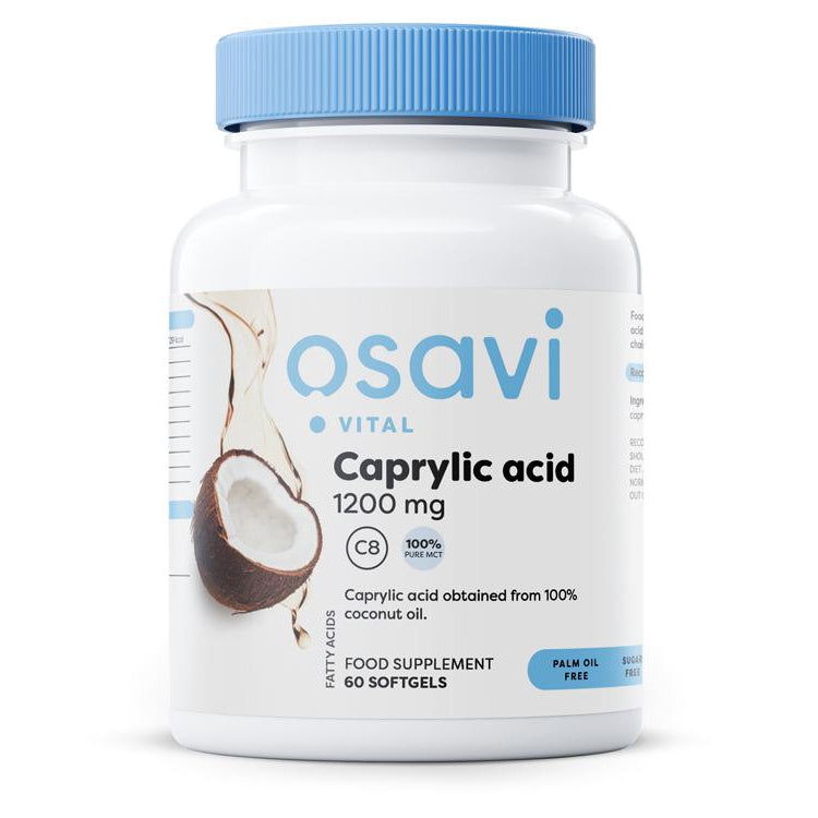 Caprylic Acid, 1200mg - 60 softgels - Vitax.ro