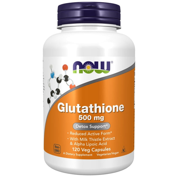 Glutathione, 500mg - 120 vcaps, NOW Foods - Vitax.ro