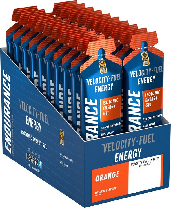 Endurance Energy Isotonic Energy Gel, Orange, 20 x 60g, Applied Nutrition - Vitax.ro