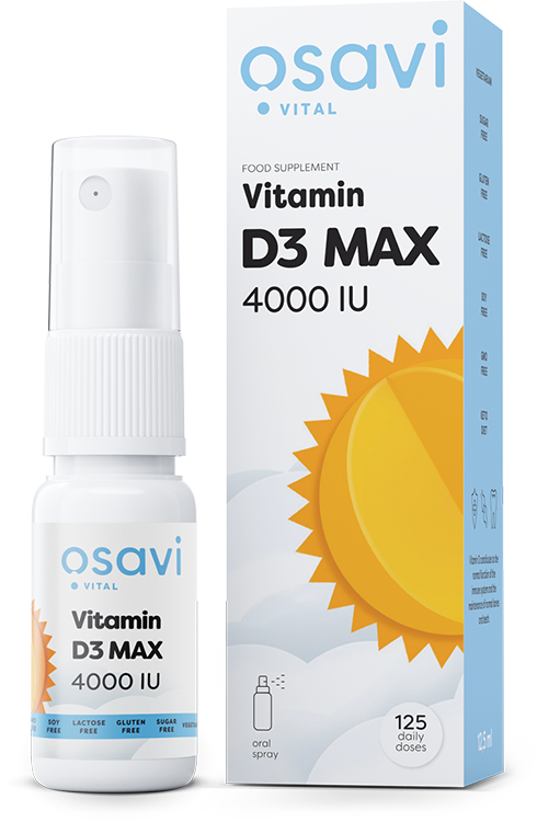 Vitamin D3 Oral Spray, 4000IU - 12.5 ml. - Vitax.ro