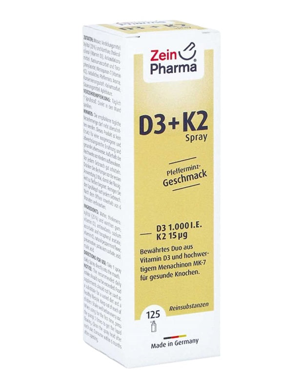 Vitamin D3 + K2 Spray, Peppermint - 25 ml. - Vitax.ro