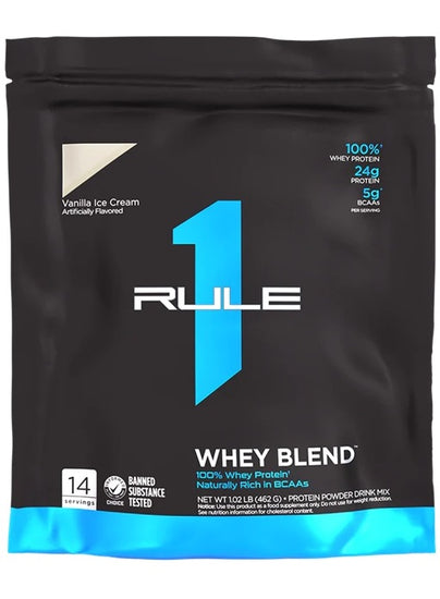 R1 Whey Blend, Vanilla Ice Cream, 462g, Rule One - Vitax.ro