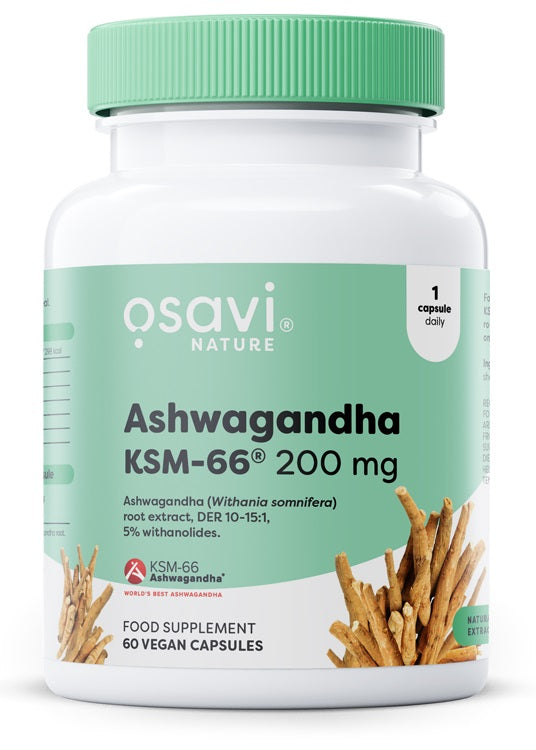 Ashwagandha KSM-66, 200mg - 60 vegan caps - Vitax.ro