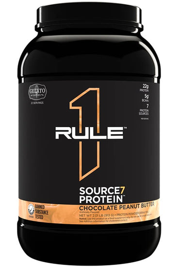 Source7 Protein, Chocolate Peanut Butter Gelato, 913g, Rule One - Vitax.ro