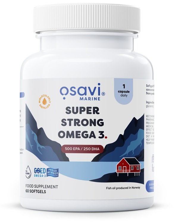 Super Strong Omega 3, 500 EPA / 250 DHA - 60 softgels - Vitax.ro