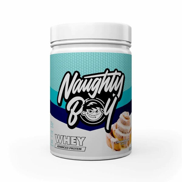 Advanced Whey, Cinnamon Bun, 900g, Naughty Boy - Vitax.ro