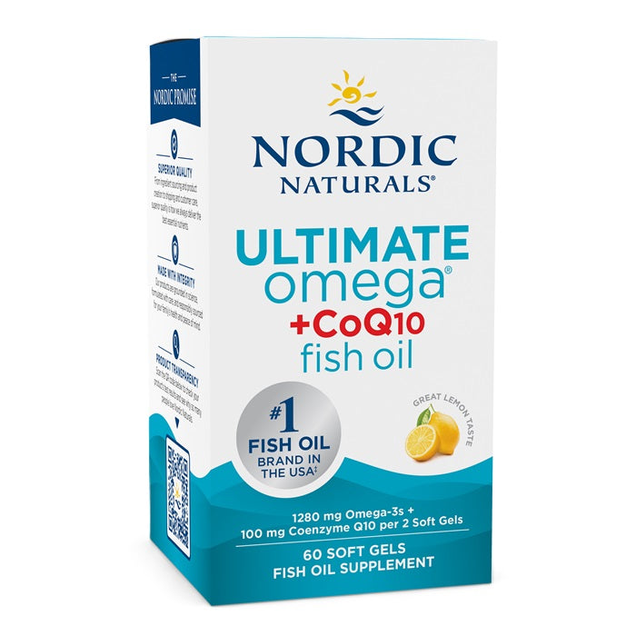Ultimate Omega + CoQ10 Fish Oil, 60 softgels, Nordic Naturals