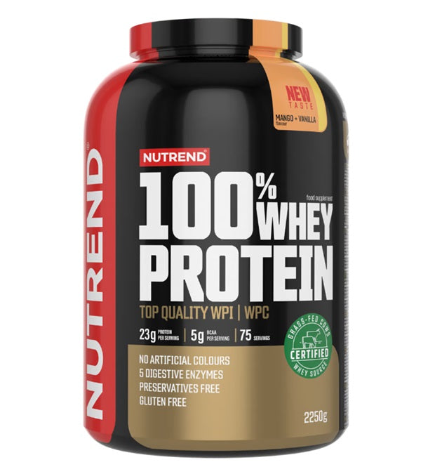 100% Whey Protein, Mango + Vanilla, 2250g, Nutrend - Vitax.ro