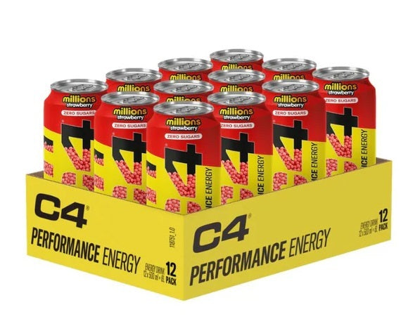 C4 Performance Energy, Millions Strawberry, 12 x 500 ml, Cellucor - Vitax.ro