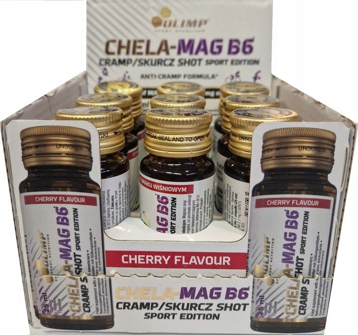 Chela Mag B6, Cherry, 9 x 25 ml, Olimp Nutrition - Vitax.ro