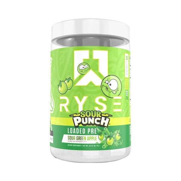 Loaded Pre, Sour Green Apple, 474g, RYSE - Vitax.ro