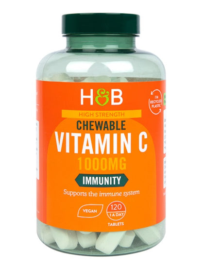 High Strength Chewable Vitamin C, 1000mg, 250 tabs, Holland & Barrett - Vitax.ro