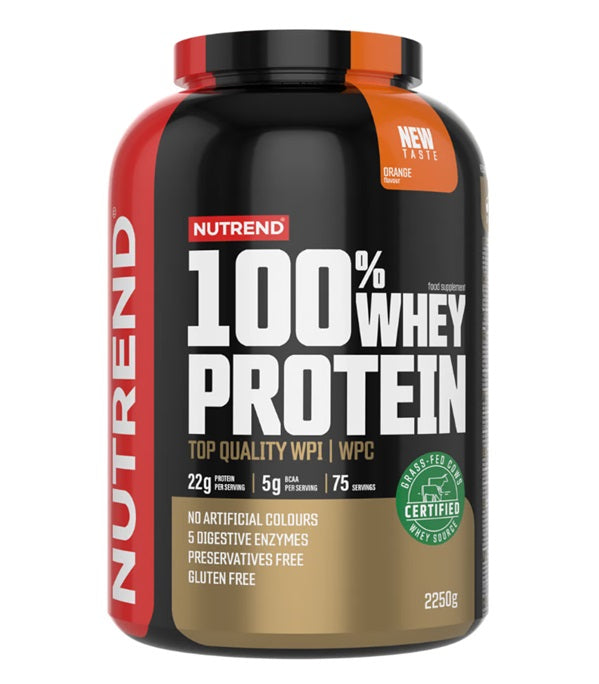 100% Whey Protein, Orange, 2250g, Nutrend - Vitax.ro