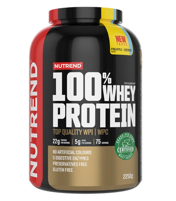 100% Whey Protein, Pineapple + Coconut, 2250g, Nutrend - Vitax.ro