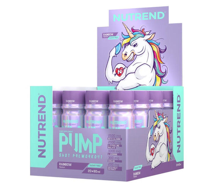Pump Pre-Workout Shot, Rainbow, 20 x 60 ml, Nutrend - Vitax.ro