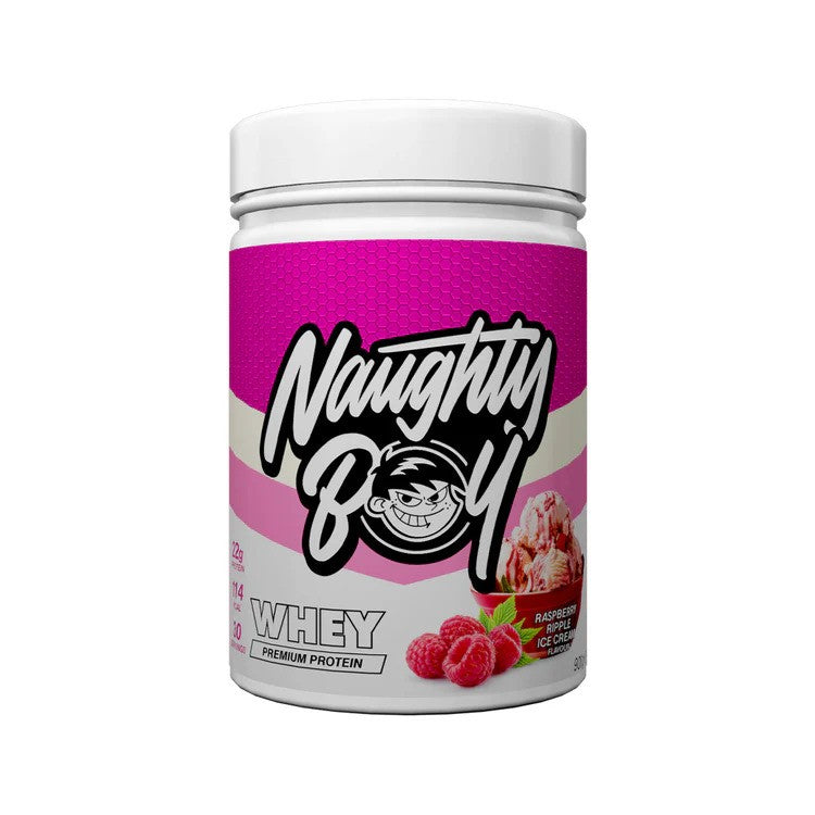Advanced Whey, Raspberry Ripple Ice Cream, 900g, Naughty Boy - Vitax.ro