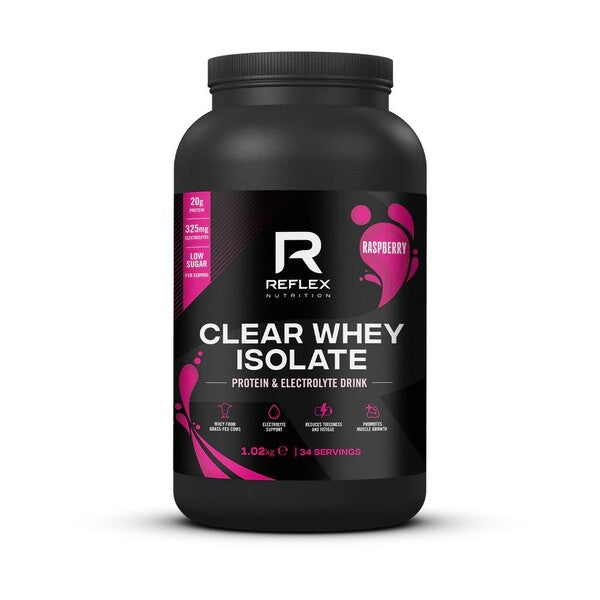 Clear Whey Isolate, Raspberry - 1020g, Reflex Nutrition - Vitax.ro