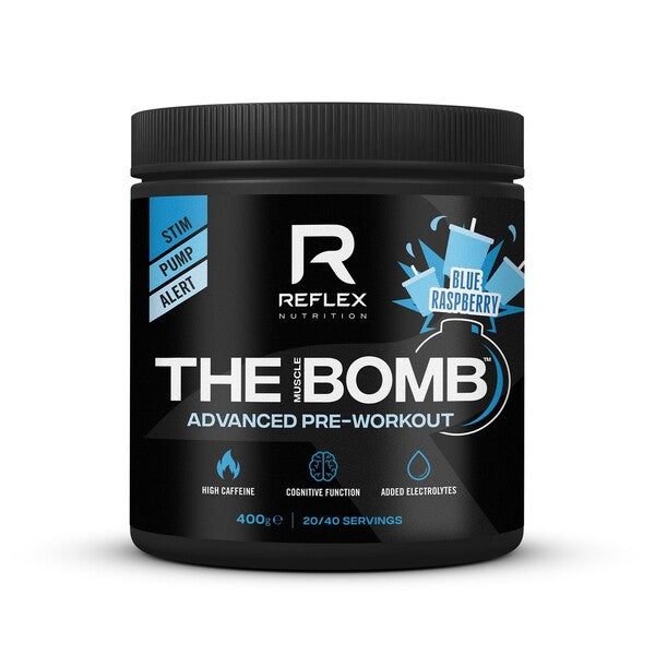 The Muscle Bomb, Blue Raspberry, 400g, Reflex Nutrition - Vitax.ro
