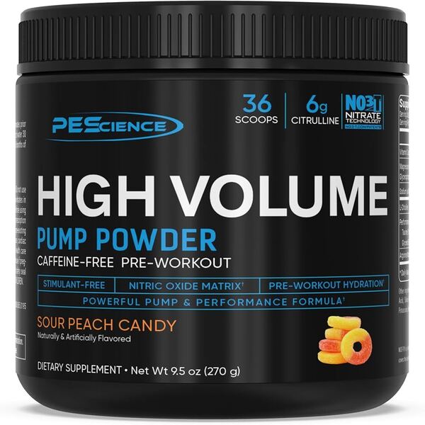 High Volume, Sour Peach Candy, 270g, PEScience - Vitax.ro