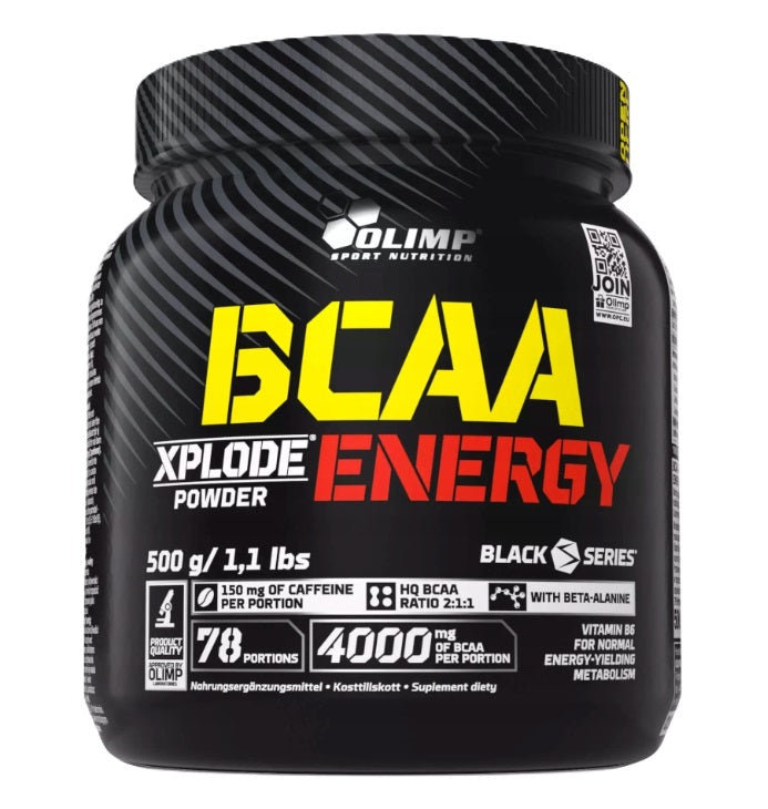 BCAA Xplode Energy, Fruit Punch, 500g, Olimp Nutrition - Vitax.ro