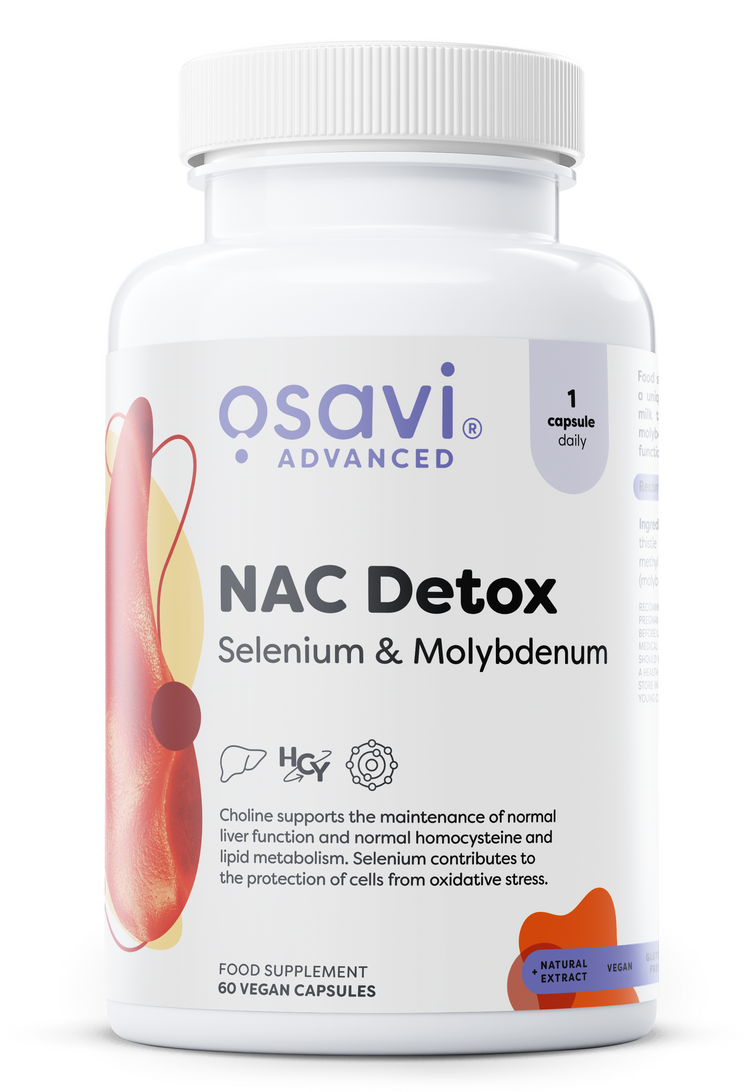 NAC Detox, Selenium & Molybdenum, 60 vegan caps, Osavi - Vitax.ro