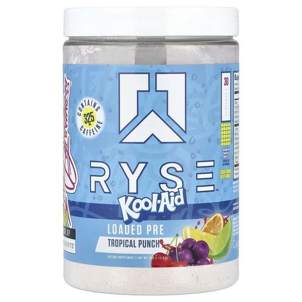 Loaded Pre, Kool-Aid Tropical Punch, 426g, RYSE - Vitax.ro