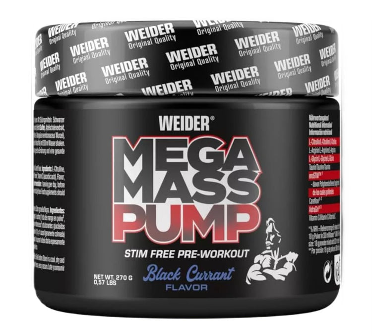 Mega Mass Pump, Blackcurrant, 270g, Weider - Vitax.ro