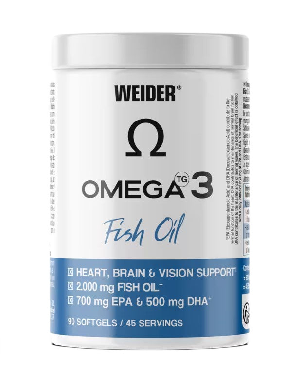 Omega 3 Fish Oil, 2000mg, 90 softgels, Weider - Vitax.ro