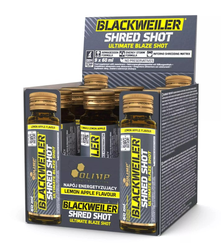 Blackweiler Shred Shot, Lemon Apple, 9 x 60 ml, Olimp Nutrition - Vitax.ro