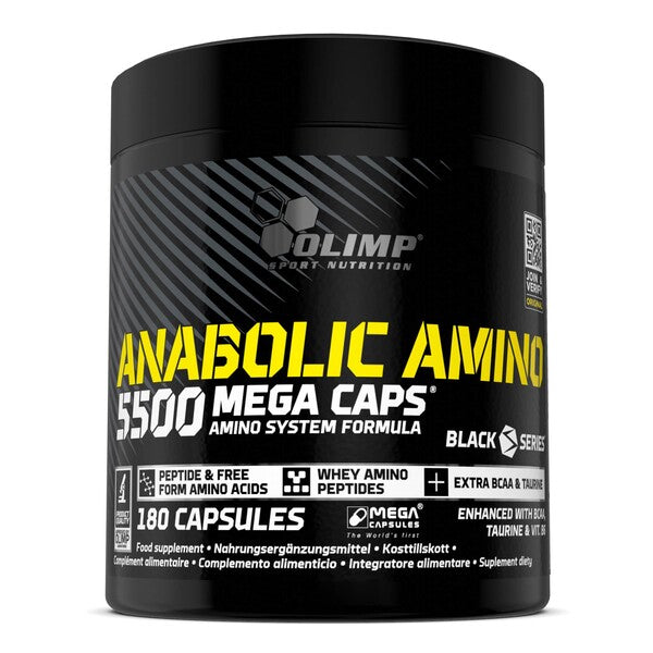 Anabolic Amino 5500, Mega Caps, 180 caps, Olimp Nutrition - Vitax.ro