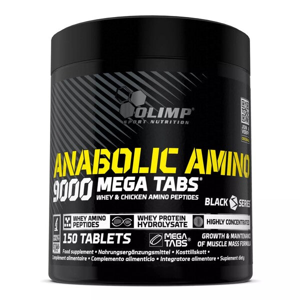 Anabolic Amino 9000, Mega Tabs, 150 tabs, Olimp Nutrition - Vitax.ro
