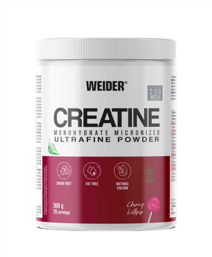 Creatine Monohydrate Micronized, Cherry Lollipop, 300g, Weider - Vitax.ro