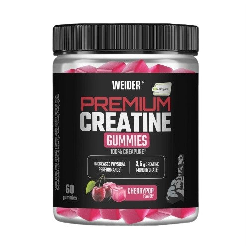 Premium Creatine Gummies, Cherrypop, 60 gummies, Weider - Vitax.ro