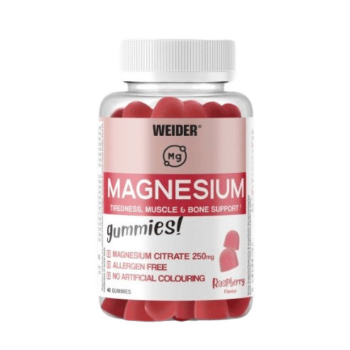 Magnesium Gummies, Raspberry, 48 gummies, Weider - Vitax.ro