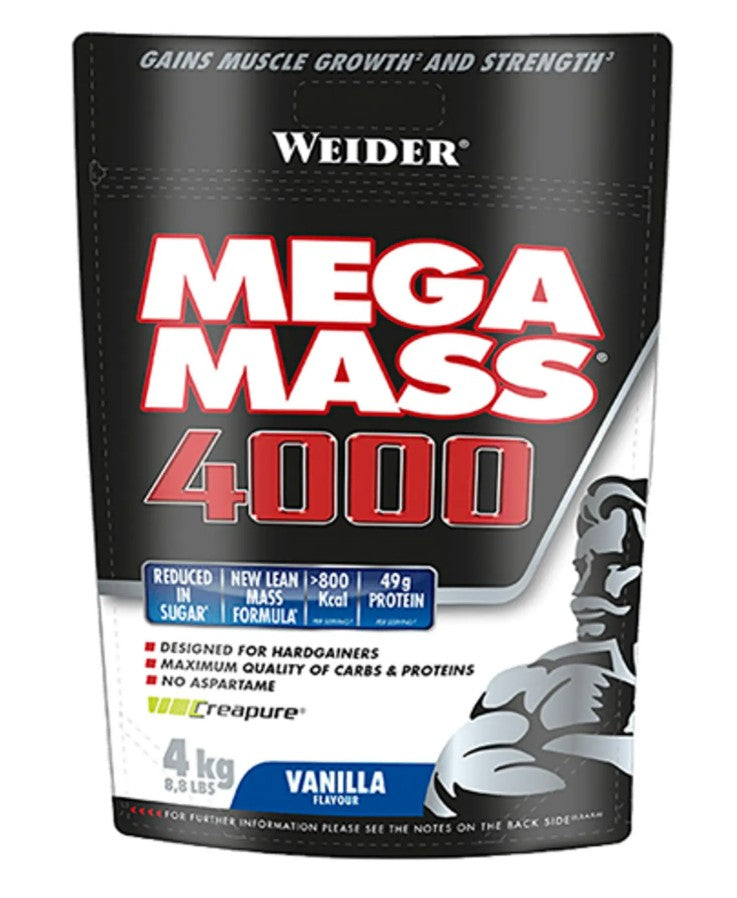 Mega Mass 4000, Vanilla, 4000g, Weider - Vitax.ro