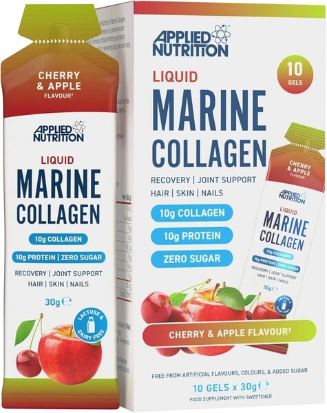 Liquid Marine Collagen, Cherry & Apple, 10 x 30g, Applied Nutrition - Vitax.ro