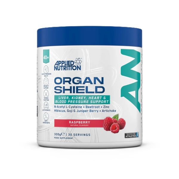 Agewell 40+ Organ Shield, Raspberry, 300g, Applied Nutrition - Vitax.ro