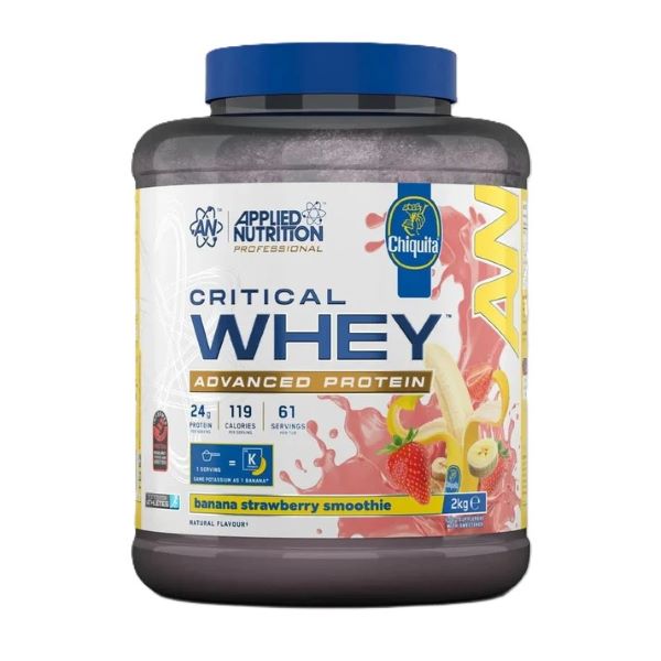 Critical Whey, Banana Strawberry Smoothie, 2000g, Applied Nutrition