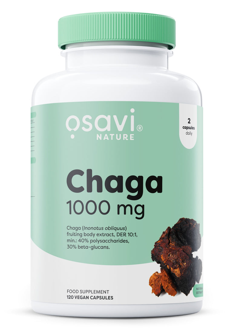Chaga, 1000mg, 120 vegan caps, Osavi - Vitax.ro