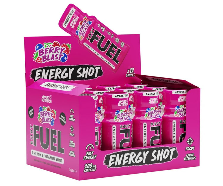 Bodyfuel Energy Shots, Berry Blast, 12 x 60 ml, Applied Nutrition - Vitax.ro